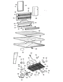 03 - Section3 parts for Ge Refrigerator TBF17DBBR from AppliancePartsPros.com