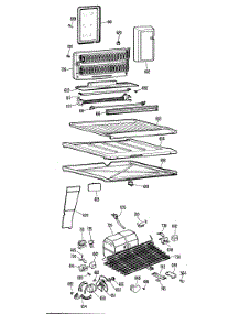 03 - Section3 parts for Ge Refrigerator TBF17DCBR from AppliancePartsPros.com