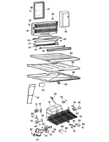 03 - Section3 parts for Ge Refrigerator TBF19DCCR from AppliancePartsPros.com
