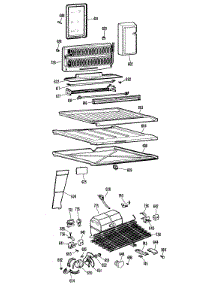 03 - Section3 parts for Ge Refrigerator TBF19ZCBR from AppliancePartsPros.com