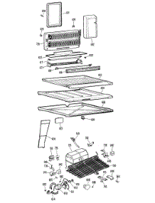 03 - Section3 parts for Ge Refrigerator TBF20DFCR from AppliancePartsPros.com