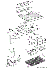 03 - Section3 parts for Ge Refrigerator TBG14SAXHRWH from AppliancePartsPros.com