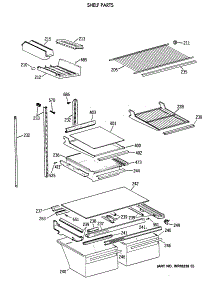 04 - Shelf Parts parts for Ge Refrigerator TBG21DAXDRWW from AppliancePartsPros.com