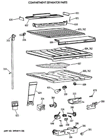 05 - Compartment Separator Parts parts for Ge Refrigerator TBG21DAXDRWW from AppliancePartsPros.com