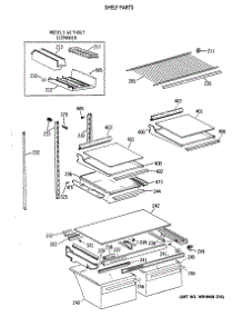 04 - Shelf Parts parts for Ge Refrigerator TBG24JAXDRWW from AppliancePartsPros.com