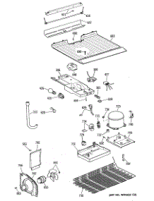 03 - Section3 parts for Ge Refrigerator TBH14DATJRAD from AppliancePartsPros.com