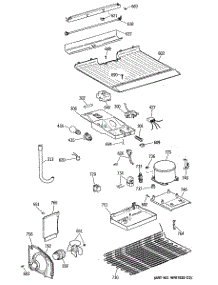 03 - Section3 parts for Ge Refrigerator TBH14SASCLAD from AppliancePartsPros.com