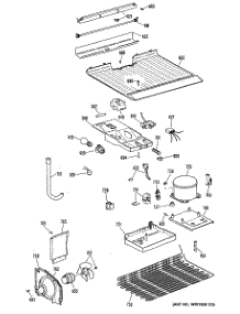 03 - Section3 parts for Ge Refrigerator TBH14SASERWH from AppliancePartsPros.com