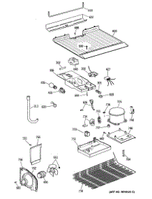 03 - Section3 parts for Ge Refrigerator TBH14SASGLWH from AppliancePartsPros.com