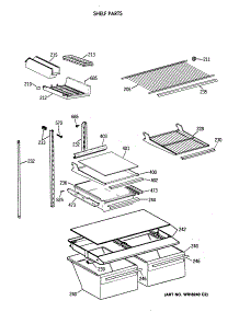 04 - Shelf Parts parts for Ge Refrigerator TBH18DAXBRAA from AppliancePartsPros.com