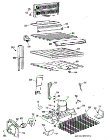 03 - Section3 parts for Ge Refrigerator TBH18JPERWH from AppliancePartsPros.com