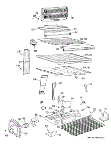 03 - Section3 parts for Ge Refrigerator TBH18JRFRWH from AppliancePartsPros.com