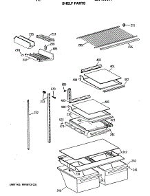 04 - Shelf Parts parts for Ge Refrigerator TBH18MASNRAD from AppliancePartsPros.com