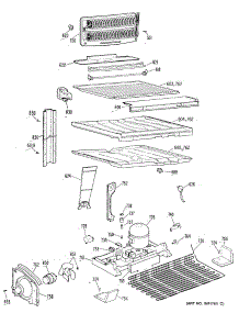 03 - Section3 parts for Ge Refrigerator TBH19JRERAD from AppliancePartsPros.com