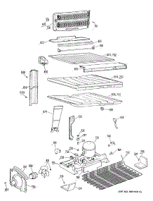 03 - Section3 parts for Ge Refrigerator TBH21DRERAD from AppliancePartsPros.com