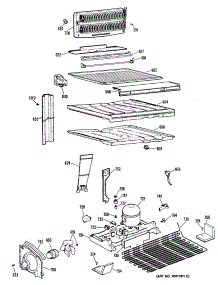 03 - Section3 parts for Ge Refrigerator TBH22ZPKRAD from AppliancePartsPros.com
