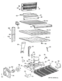 03 - Section3 parts for Ge Refrigerator TBH24TQDRAD from AppliancePartsPros.com