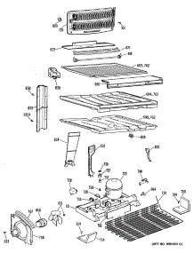 03 - Section3 parts for Ge Refrigerator TBH24TRERWH from AppliancePartsPros.com