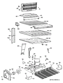 03 - Section3 parts for Ge Refrigerator TBH24ZRDRAD from AppliancePartsPros.com