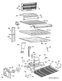 03 - Section3 parts for Ge Refrigerator TBH25ZRERWH from AppliancePartsPros.com