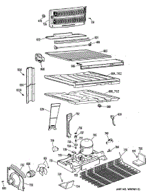 03 - Section3 parts for Ge Refrigerator TBHA22ZRERAD from AppliancePartsPros.com