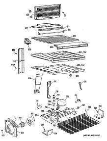05 - Section5 parts for Ge Refrigerator TBHA25RRDLAD from AppliancePartsPros.com