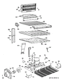 03 - Section3 parts for Ge Refrigerator TBHW21ZRERWH from AppliancePartsPros.com