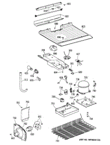 03 - Section3 parts for Ge Refrigerator TBT14DAXLRAD from AppliancePartsPros.com
