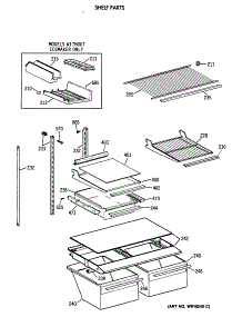 04 - Shelf Parts parts for Ge Refrigerator TBT18DAXBRWW from AppliancePartsPros.com
