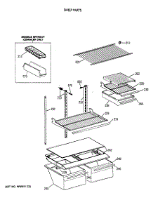 04 - Shelf Parts parts for Ge Refrigerator TBT18SAXBRWW from AppliancePartsPros.com