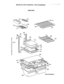 04 - Shelf Parts parts for Ge Refrigerator TBT21DAXBRWW from AppliancePartsPros.com