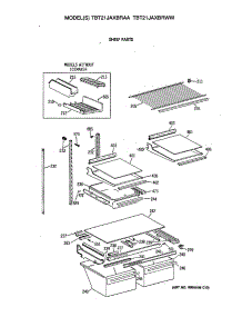 04 - Shelf Parts parts for Ge Refrigerator TBT21JAXBRWW from AppliancePartsPros.com
