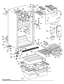 02 - Section2 parts for Ge Refrigerator TBX16DPBRWH from AppliancePartsPros.com