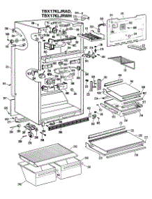 02 - Section2 parts for Ge Refrigerator TBX17KLGRAD from AppliancePartsPros.com