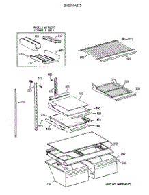 04 - Shelf Parts parts for Ge Refrigerator TBX18DAXCRAA from AppliancePartsPros.com