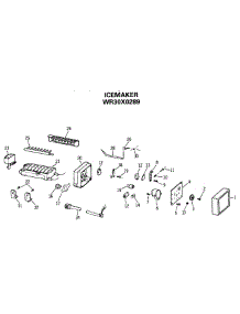 07 - Icemaker parts for Ge Refrigerator TBX18DISARAD from AppliancePartsPros.com