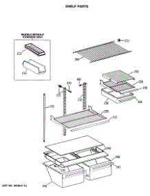 04 - Shelf Parts parts for Ge Refrigerator TBX18DISERAD from AppliancePartsPros.com