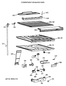 05 - Compartment Separator Parts parts for Ge Refrigerator TBX18DIXCRAA from AppliancePartsPros.com