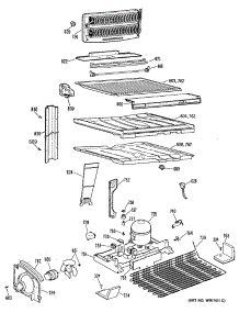 03 - Section3 parts for Ge Refrigerator TBX18DRNRAD from AppliancePartsPros.com