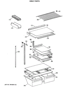 04 - Shelf Parts parts for Ge Refrigerator TBX18GASERWH from AppliancePartsPros.com
