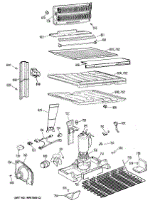 03 - Section3 parts for Ge Refrigerator TBX18GPARAD from AppliancePartsPros.com