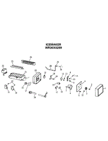 07 - Icemaker parts for Ge Refrigerator TBX18JASARWH from AppliancePartsPros.com