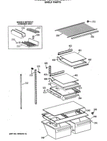 04 - Shelf Parts parts for Ge Refrigerator TBX18JASERHA from AppliancePartsPros.com
