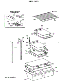 04 - Shelf Parts parts for Ge Refrigerator TBX18JISERAD from AppliancePartsPros.com