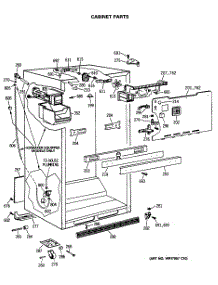 03 - Cabinet Parts parts for Ge Refrigerator TBX18JISGRWH from AppliancePartsPros.com