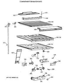 05 - Compartment Separator Parts parts for Ge Refrigerator TBX18JISYRWH from AppliancePartsPros.com