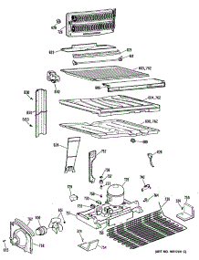 03 - Section3 parts for Ge Refrigerator TBX18JPNRAD from AppliancePartsPros.com