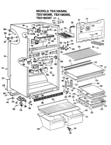 02 - Section2 parts for Ge Refrigerator TBX18KMTRAD from AppliancePartsPros.com