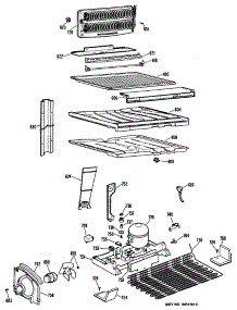 03 - Section3 parts for Ge Refrigerator TBX18KMTRAD from AppliancePartsPros.com