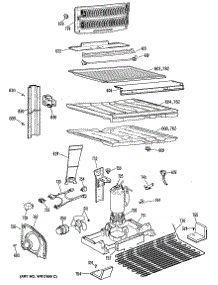 03 - Section3 parts for Ge Refrigerator TBX18KRBRAD from AppliancePartsPros.com